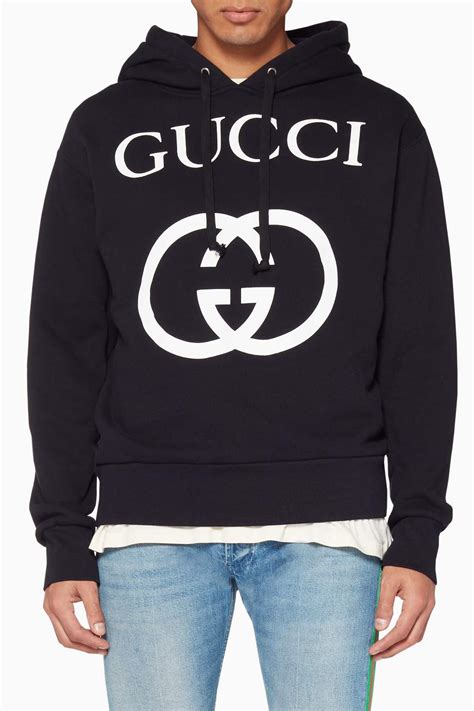 gucci hoodie mens small|gucci hoodie men black.